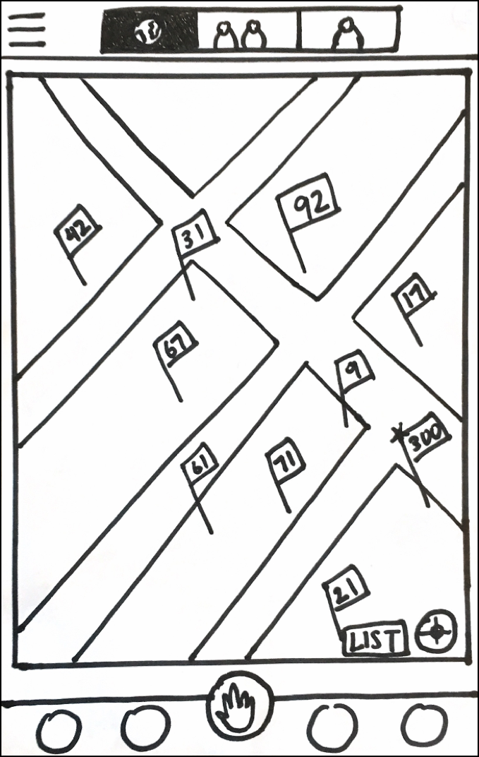Paper prototype exploring map-based business discovery